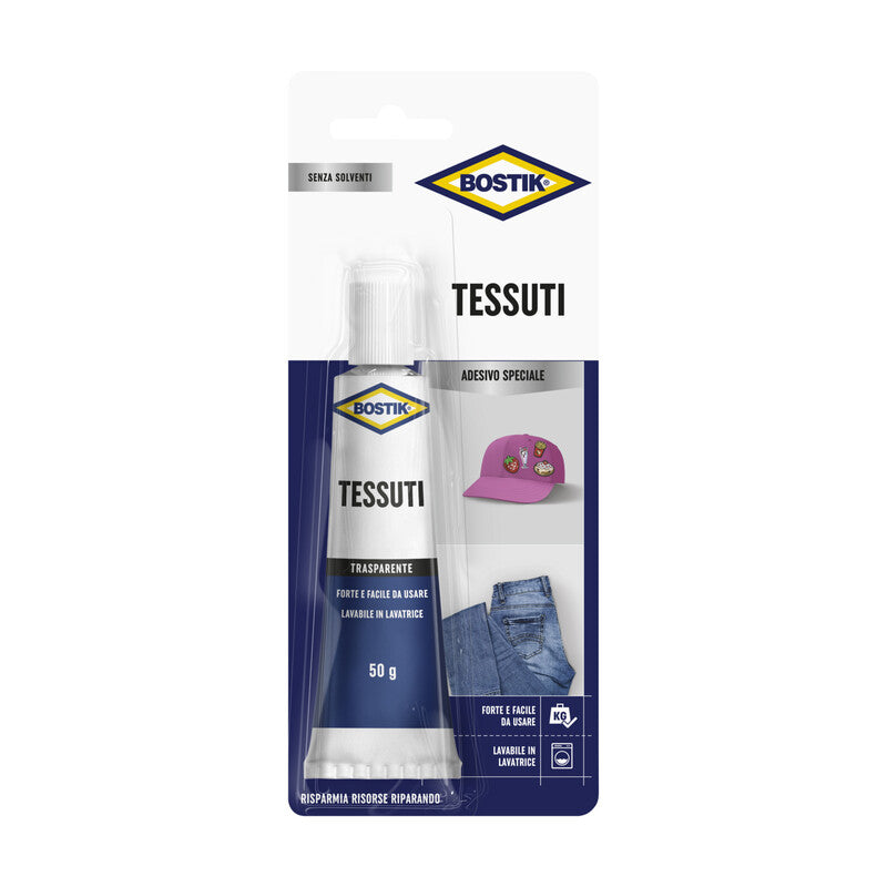 Q.TA' 6 BOSTIK COLLA P/TESSUTI 50 G BLISTER