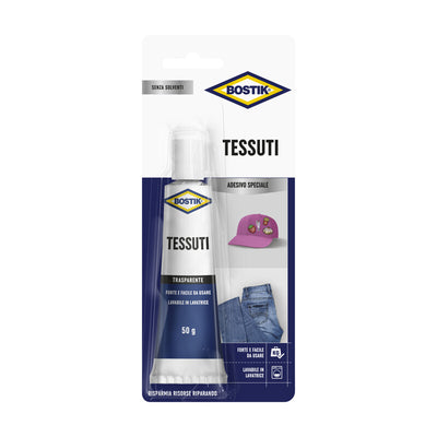 Q.TA' 6 BOSTIK COLLA P/TESSUTI 50 G BLISTER