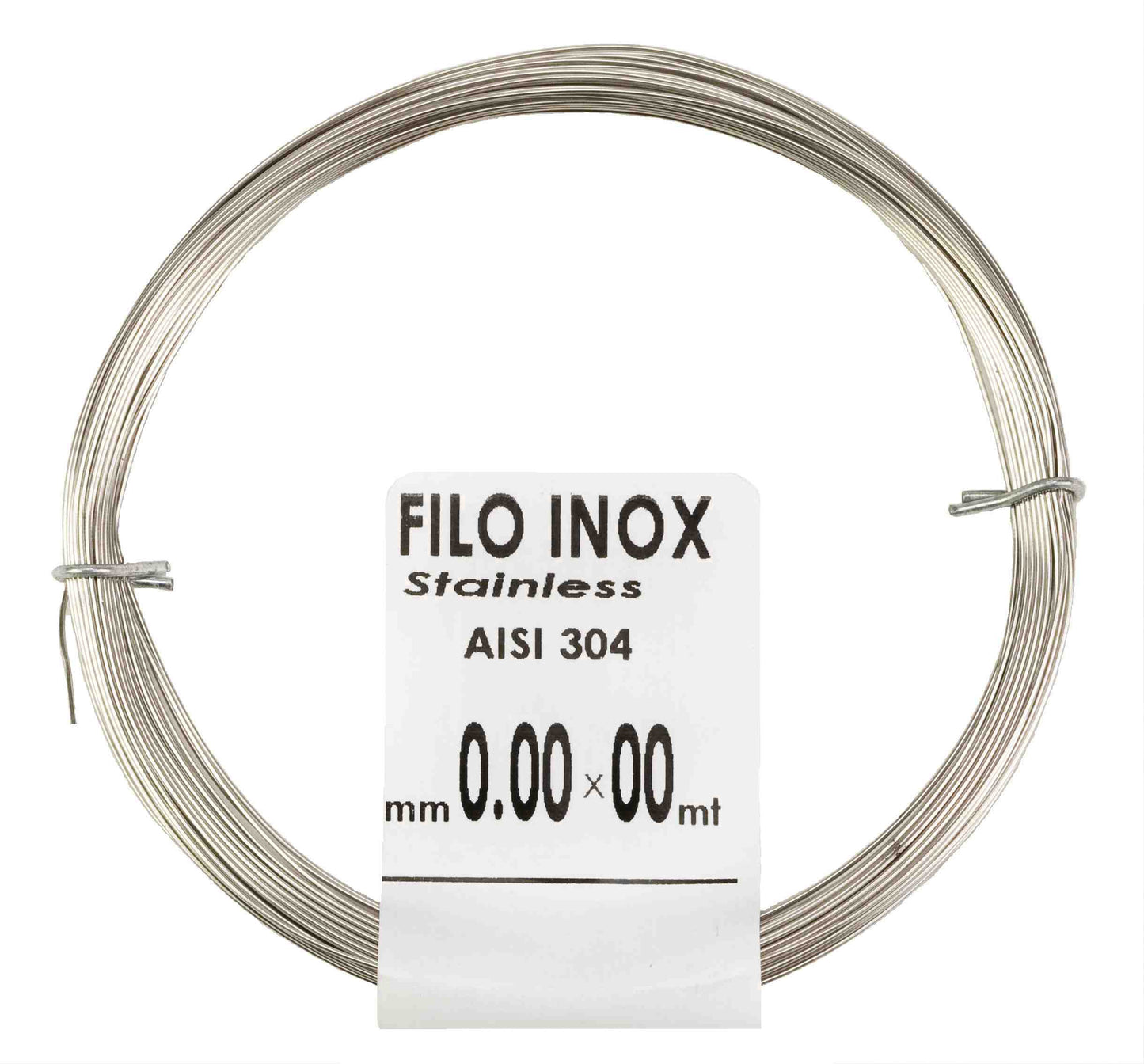 Q.TA'. 25 MATASSINA FILO ACCIAIO INOX D 0,8 MM 10 M