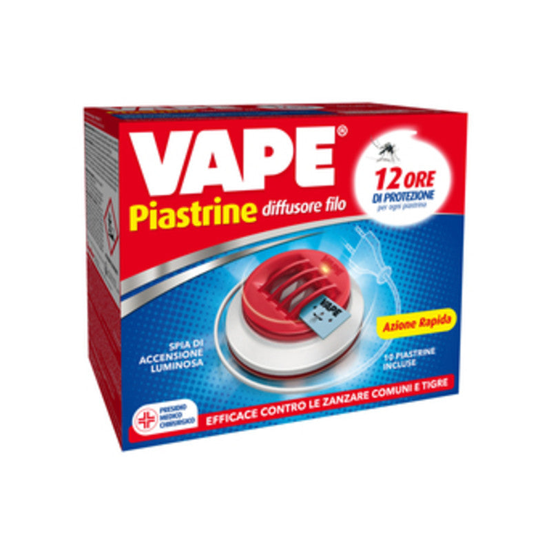 Q.TA' 12 ANTIZANZARE VAPE ELETTROEM C/FILO E 10 PIASTRINE
