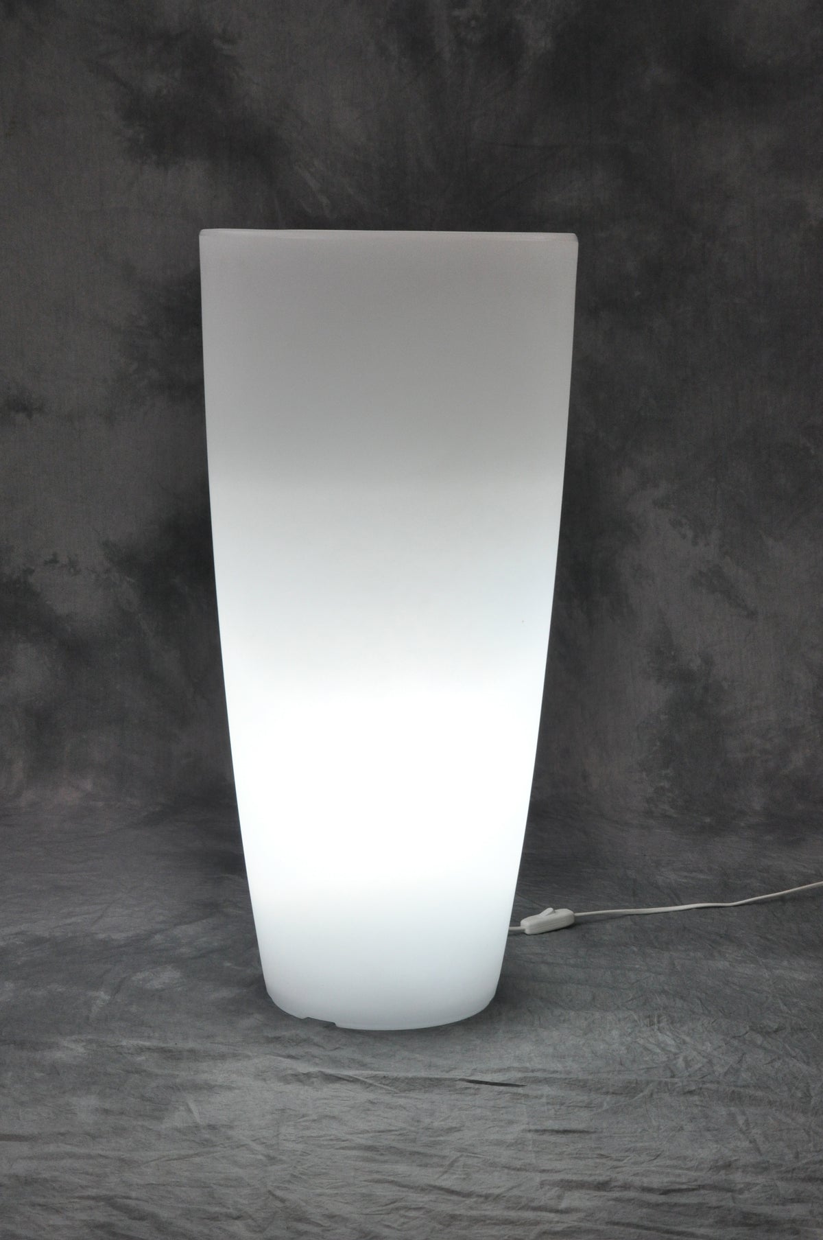 Q.TA' 1 VASO STILO ROUND BRIGHT D 33X70CM LUCE BIANCA