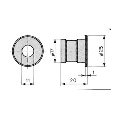 Q.TA' 1 CISA 06086.00 BOCCHETTA A PAVIM SERRATURA 57215