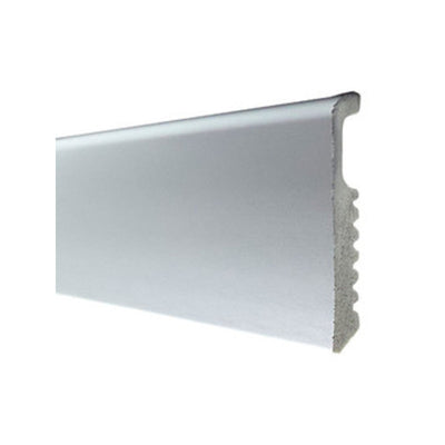 Q.TA' 10 BATTISCOPA 75X8 POLISTIRENE LISCIO 200 CM ALLUMINIO