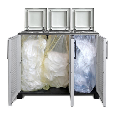 Q.TA' 1 PATTUMIERA ART PLAST 3 ANTE 102X37XH90 CM