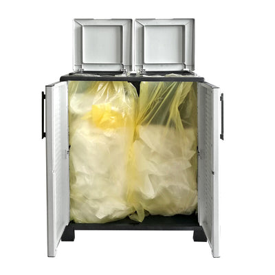 Q.TA' 1 PATTUMIERA ART PLAST 2 ANTE 68X37XH90 CM