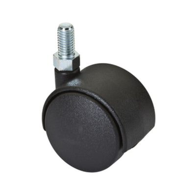 Q.TA' 4 RUOTA NYLON GEMELLARE D 40 MM PERNO 6MAX10 MONT