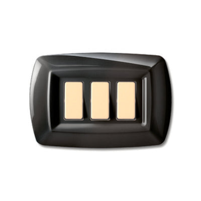 Q.TA' 10 TONDO PLACCA MAGIC PLAST 3P NERO