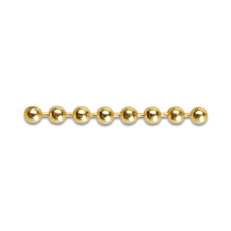 Q.TA' 25 CATENA A PERLINE OTTONE LUCIDO D4,0MM