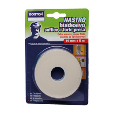 Q.TA' 12 BOSTON NASTRO BIADESIVO FORTE 19MMX5M