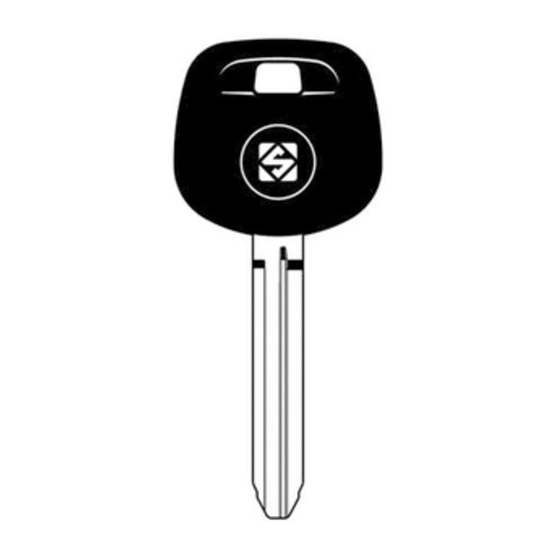 Q.TA' 2 SILCA TOY43ATE CHIAVE TRANSPONDER VUOTA OTTONE