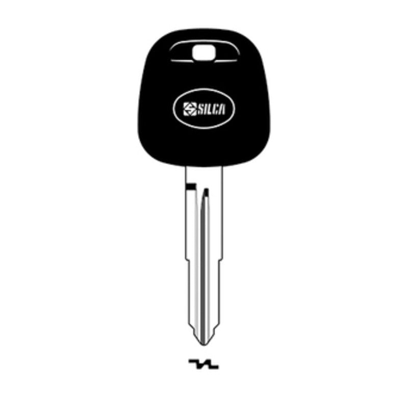 Q.TA' 2 SILCA TOY46RTE CHIAVE TRANSPONDER VUOTA OTTONE