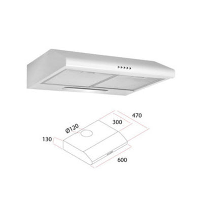 Q.TA' 1 CAPPA ELETTRICA P/CUCINA 60 CM