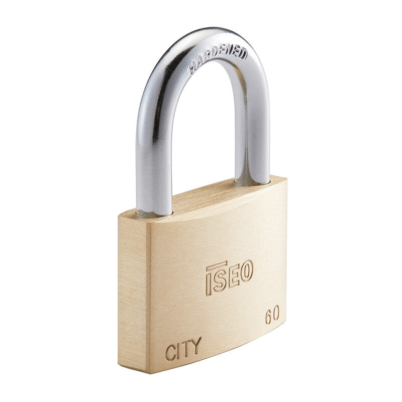 Q.TA' 10 ISEO P700 LUCCHETTO CITY ARCO 60MM OTTONE