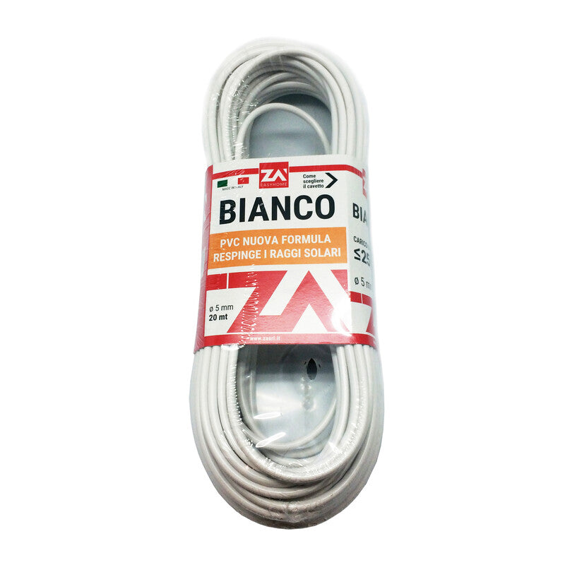Q.TA' 1 FILO STENDIBIANCHERIA BIANCO L ACC OTT CONF 20 M*