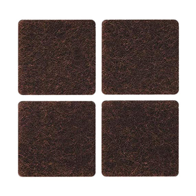 Q.TA' 50 FELTRINO ADESIVO SEDIA MARRONE 25X 25 MM CF 8 *