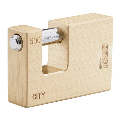 Q.TA' 1 ISEO P740 LUCCHETTO CITY P/SERRANDA 55MM OTTONE