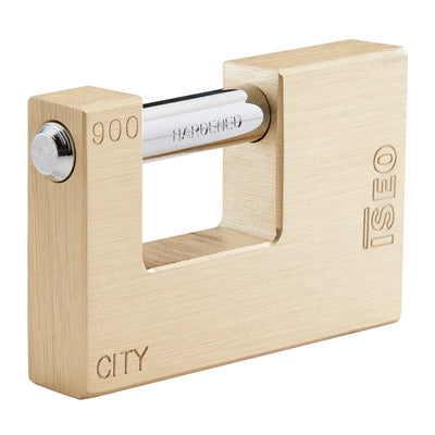 Q.TA' 1 ISEO P740 LUCCHETTO CITY P/SERRANDA 90MM OTTONE