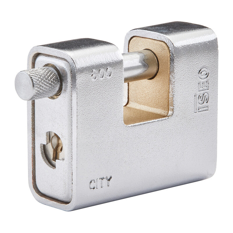 Q.TA' 1 ISEO P749 LUCCHETTO CITY P/SERRANDA CORAZ 62MM OTTONE