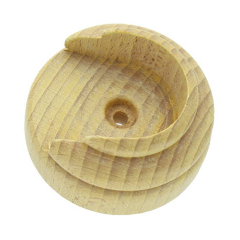 Q.TA' 2 ROSETTA BASTONE LEGNO TENDA A PARETE D 35 MM NATURALE*