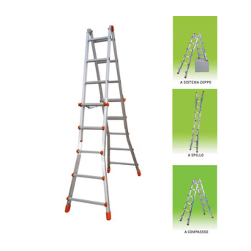 Q.TA' 1 SCALA ALL TELESCOPICA DL81/08 5+5GR 520CM SQUADRA PIU