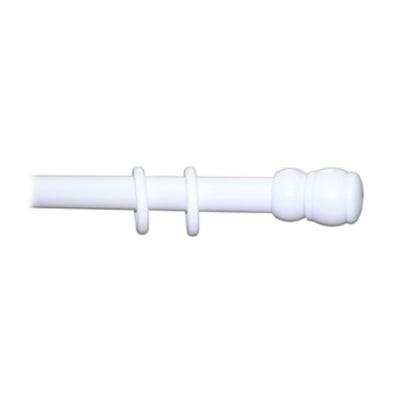 Q.TA' 1 BASTONE LEGNO A STRAPPO D 35 BIANCO 300CM S/SUPP.