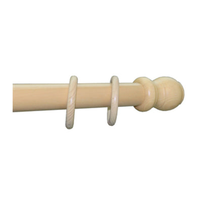 Q.TA' 1 BASTONE LEGNO A STRAPPO D 35 NATUR 180CM S/SUPP.