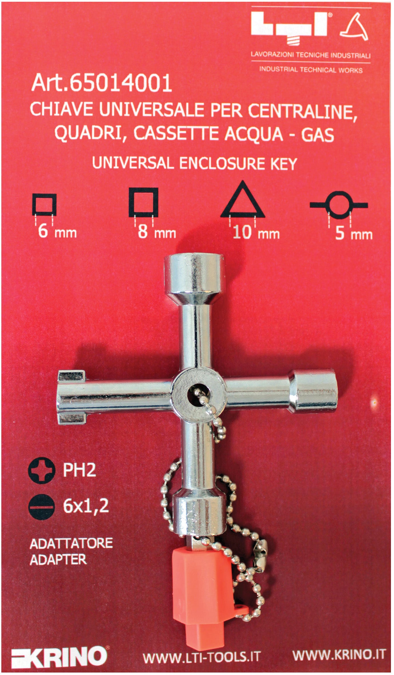 CHIAVE UNIVERSALE PER CASSETTE CONTATORI