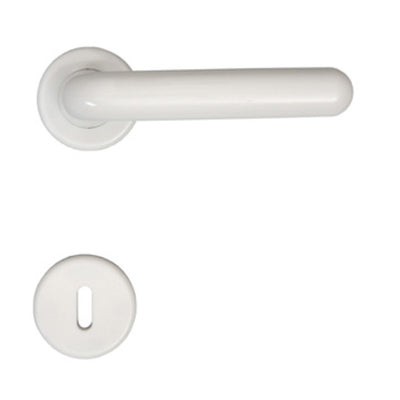 Q.TA' 10 MANIGLIA RESINA MARGHERITA C/BOCCHETTA BIANCO