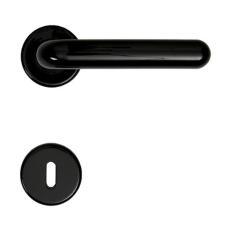 Q.TA' 10 MANIGLIA RESINA MARGHERITA C/BOCCHETTA NERO*