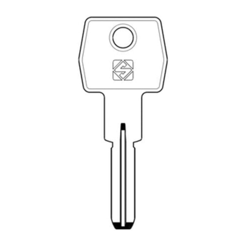 Q.TA' 10 SILCA AGB5 CHIAVE PUNZONATA OTTONE