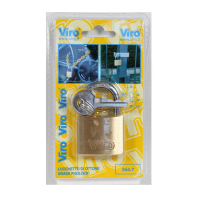 Q.TA' 6 VIRO BL 555.7 LUCCHETTO FAI ARCO 50MM OTTONE