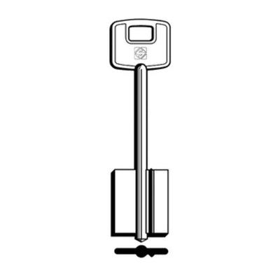 Q.TA' 5 SILCA 5CS2 CHIAVE DOPPIA MAPPA OTTONE