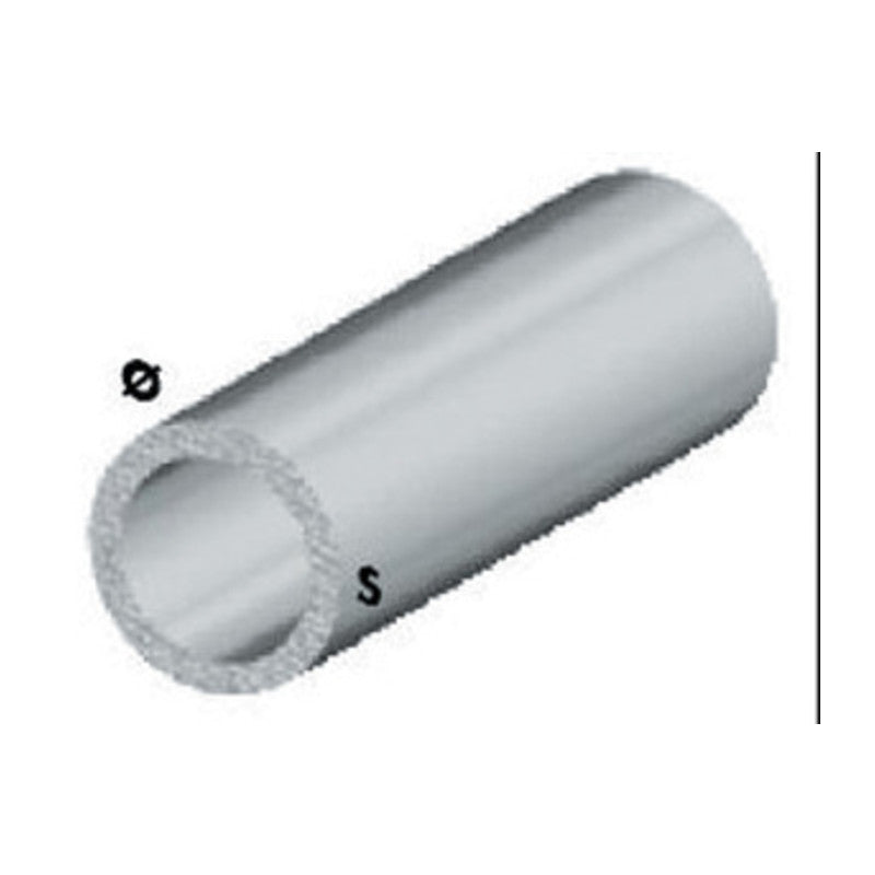 Q.TA' 5 PROFILO ARGENTO H.100 CM TUBO TONDO 6 X1 MM**