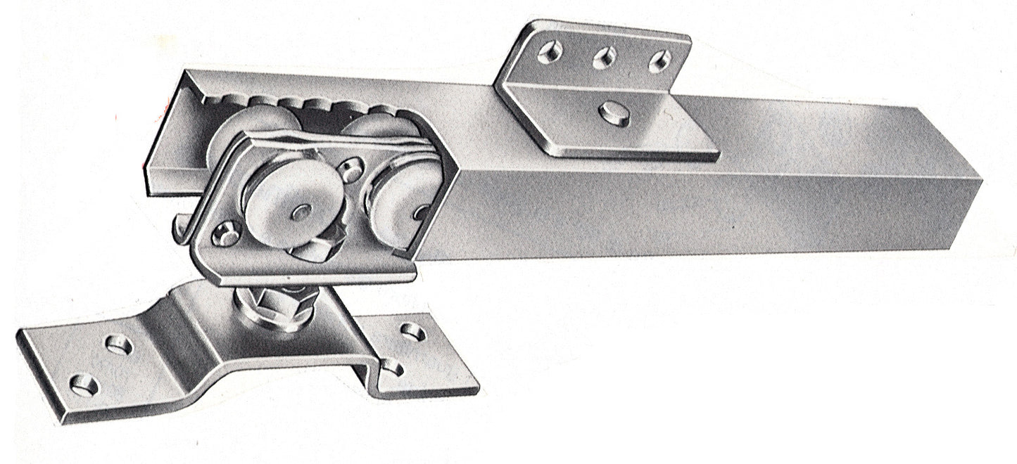 GUIDA IN ALLUMINIO PORTE SCORREVOLI 151/180 CM KIT