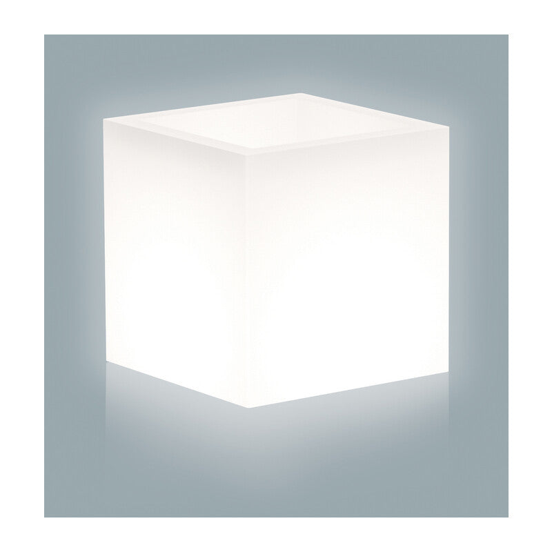 Q.TA' 1 VASO CUBE BRIGHT 40X40XH41CM 13,5 L BIANCO