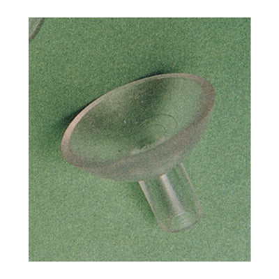 Q.TA' 200 VENTOSA C/GAMBO FORATO D 20 MM TRASPARENTE**