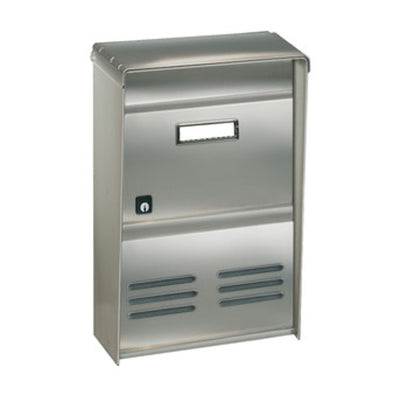 Q.TA' 1 CASSETTA POSTALE ALUBOX DR2E RIVISTA 26X12X37,5 INOX