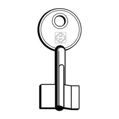 Q.TA' 5 SILCA 5KY2 CHIAVE DOPPIA MAPPA OTTONE