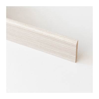 Q.TA' 10 BATTISCOPA 70X10 MM MDF 240 CM ROVERE SBIANCATO