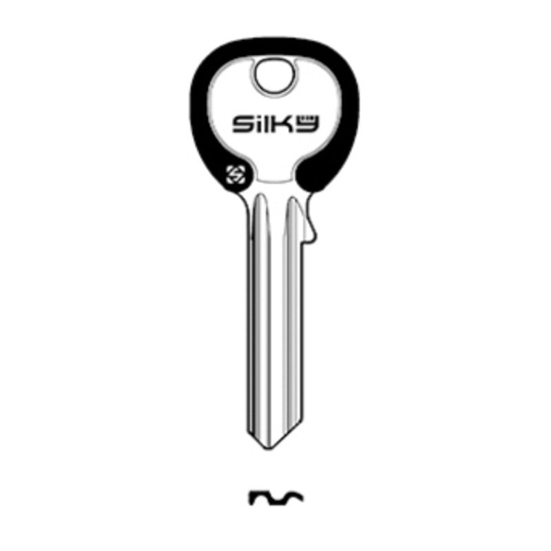 Q.TA' 20 SILCA UL054DZ CHIAVE PROFILO SILKY OTTONE