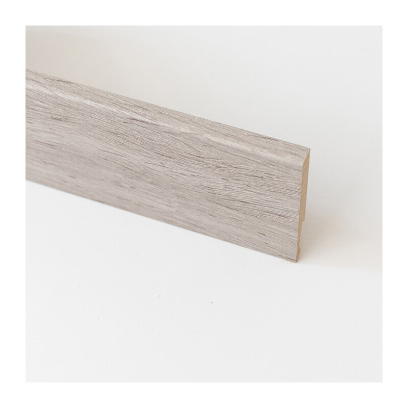 Q.TA' 5 BATTISCOPA 80X14 MM MDF 240 CM ROVERE GRIGIO