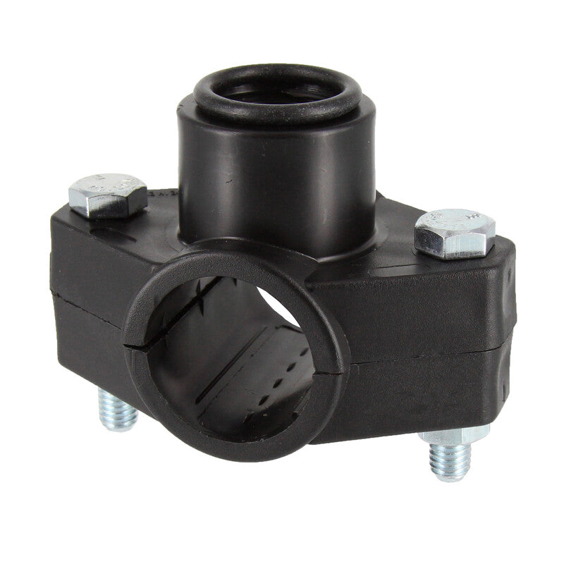 Q.TA' 1 PL RACCORDO POLIPROP PRESA A STAFFA D 20MMX1/2F