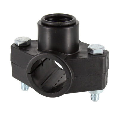 Q.TA' 1 PL RACCORDO POLIPROP PRESA A STAFFA D 20MMX1/2F