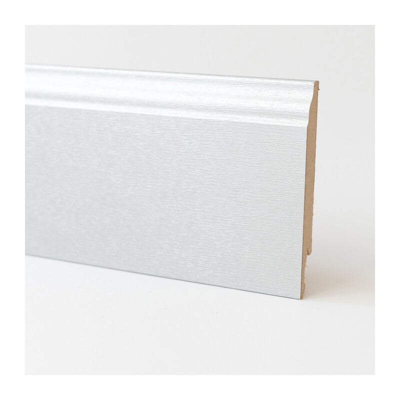 Q.TA' 5 BATTISCOPA 120X14 MDF BAROCCO 240 CM ALLUMINIO