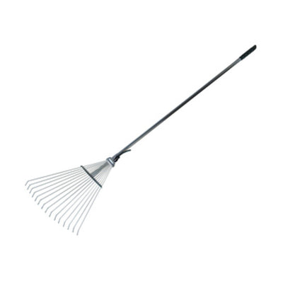 Q.TA' 12 SCOPA REGOLABILE GIARDINO MANICO ACCIAIO KT-W120-1