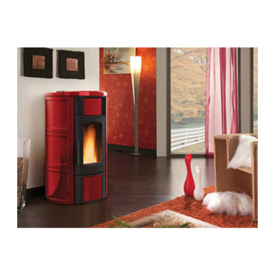 Q.TA' 1 TERMOSTUFA PELLET IDRO ISIDE H15 VENT 18.1KW BORDEAUX