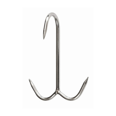 Q.TA' 10 GANCIO INOX P/MACELLAIO ANCORA 120 X 6 MM*