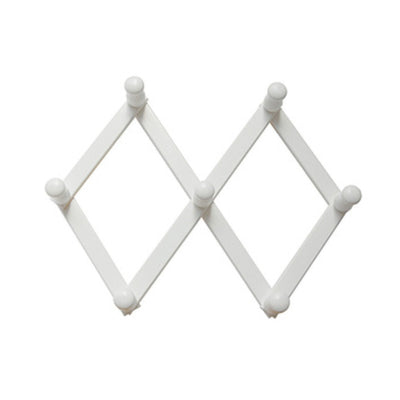 Q.TA' 2 APPENDIABITI ESTENSIBILE A 7 GANCI BIANCO**