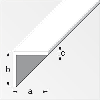 Q.TA'. 5 PROFILO BIANCO H.200 CM ANGOLARE 20X20X1 MM