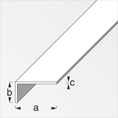 Q.TA'. 5 PROFILO BIANCO H.200 CM ELLE 15X10X1 MM